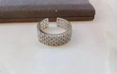 Luxury Wide Band Crystal Ring for Women | Statement Diamond Style Ring | Premium Imitation Jewellery | ImiStyleJewellery - Imistyle Jewellery