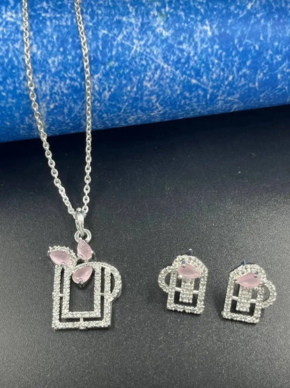 Pink Crystal Mug Pendant Necklace Set for Women | Cute Coffee Mug Design Imitation Jewellery Necklace with Earrings – ImistyleJewellery - Imistyle Jewellery