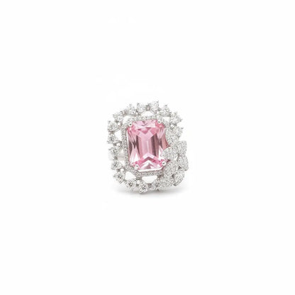Royal Red Stone Statement Ring for Women | Square Crystal Cocktail Ring Imitation Jewellery | ImiStyleJewellery - Imistyle Jewellery