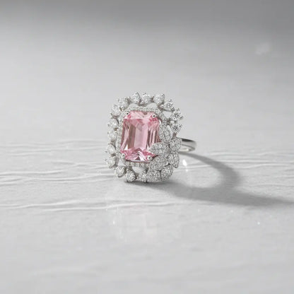 Royal Red Stone Statement Ring for Women | Square Crystal Cocktail Ring Imitation Jewellery | ImiStyleJewellery - Imistyle Jewellery
