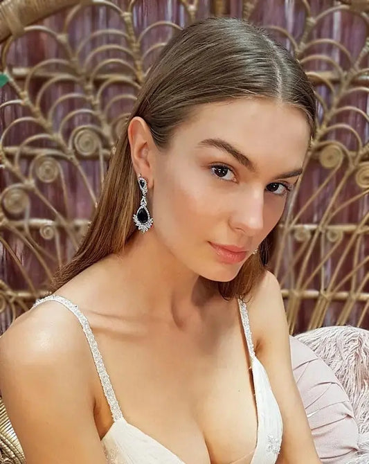 Luxury AD Stone Drop Earrings for Women | IMISTYLE - Imistyle Jewellery