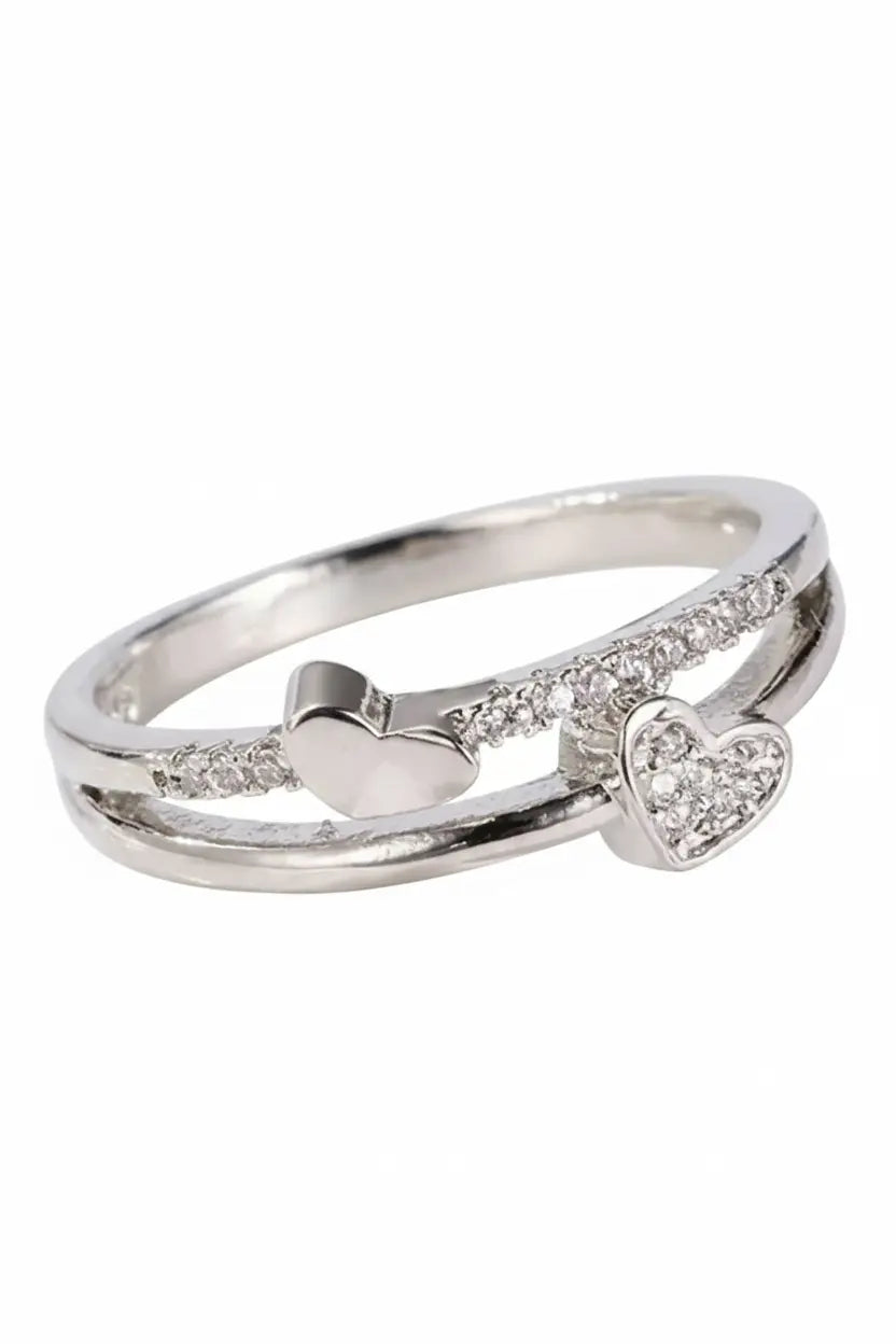 Heart Design Adjustable Ring for Women | Elegant Imitation Jewellery Zircon Heart Ring – ImistyleJewellery - Imistyle Jewellery
