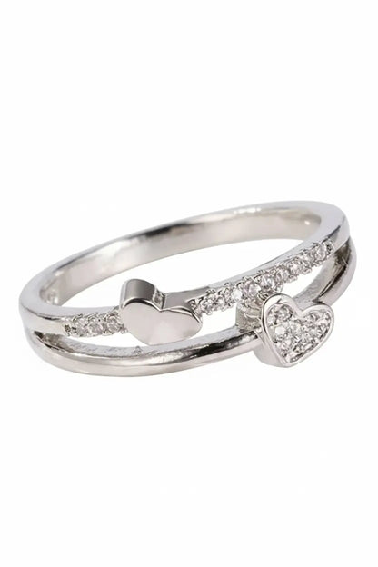 Heart Design Adjustable Ring for Women | Elegant Imitation Jewellery Zircon Heart Ring – ImistyleJewellery - Imistyle Jewellery