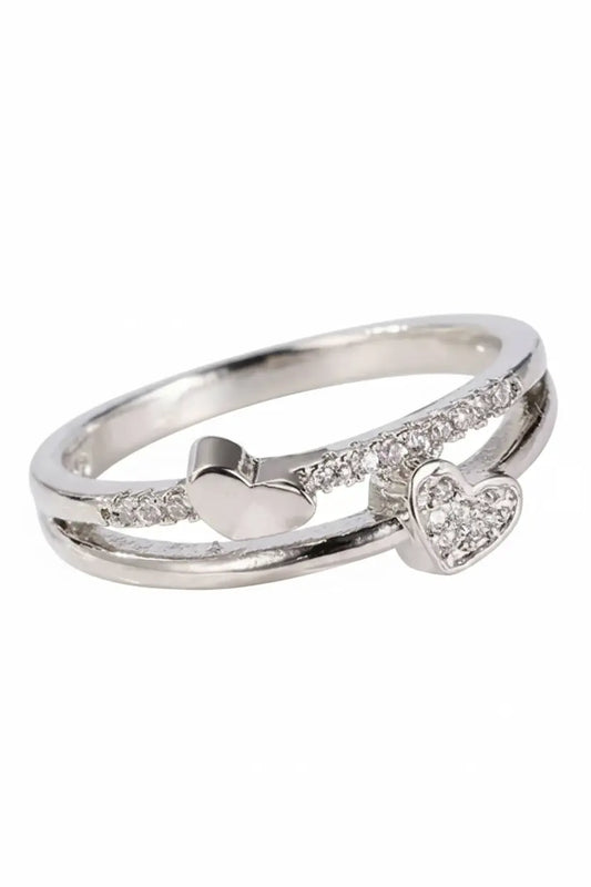 Heart Design Adjustable Ring for Women | Elegant Imitation Jewellery Zircon Heart Ring – ImistyleJewellery - Imistyle Jewellery