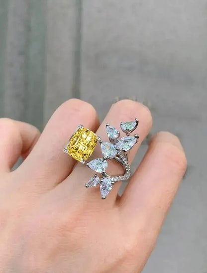 Designer Pink Stone Floral Ring for Women | Adjustable Statement Crystal Ring | Premium Imitation Jewellery | ImiStyleJewellery - Imistyle Jewellery