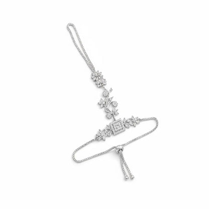 AD Hand Panja Bracelet for Women | Adjustable Imitation Jewellery Hathphool Bracelet with Zircon Stones – ImistyleJewellery - Imistyle Jewellery