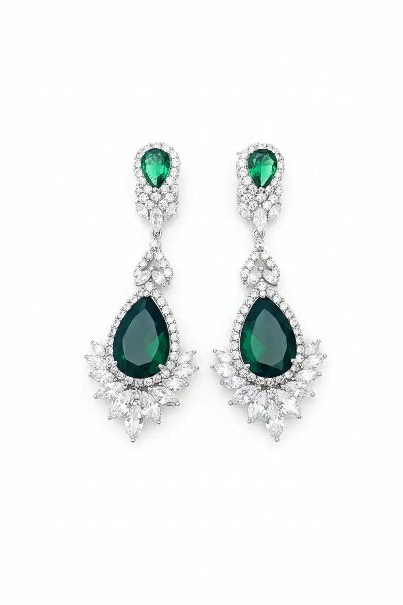 Luxury AD Stone Drop Earrings for Women | IMISTYLE - Imistyle Jewellery