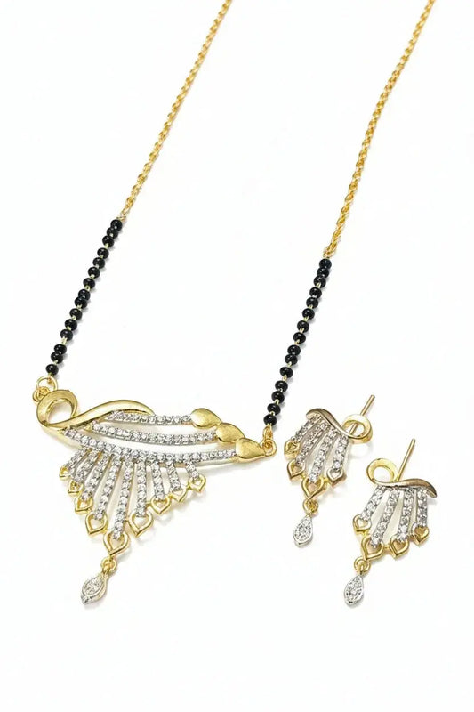 Gold Plated AD Mangalsutra Set | IMISTYLE - Imistyle Jewellery