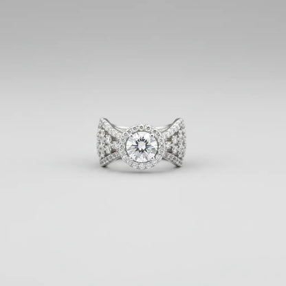 Luxury Dual Band Solitaire Ring for Women | Elegant Diamond Style Statement Ring | Premium Imitation Jewellery | ImiStyleJewellery - Imistyle Jewellery